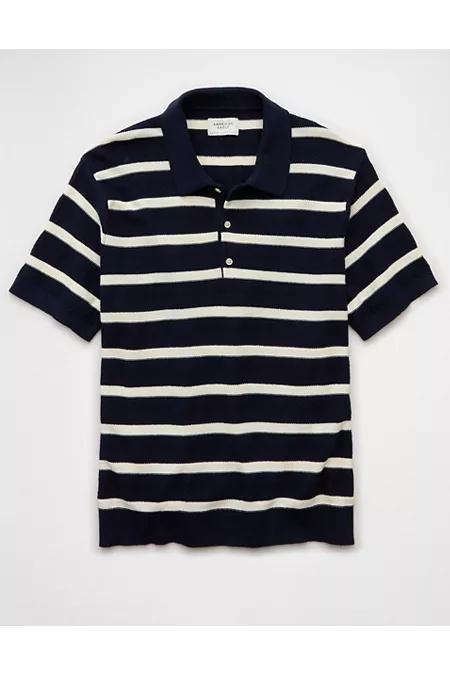 AE Weekend Striped Sweater Polo Shirt Men's Product Image