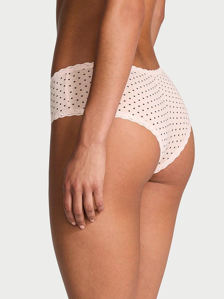 Cotton Lace-Waist Cheeky Panty Product Image