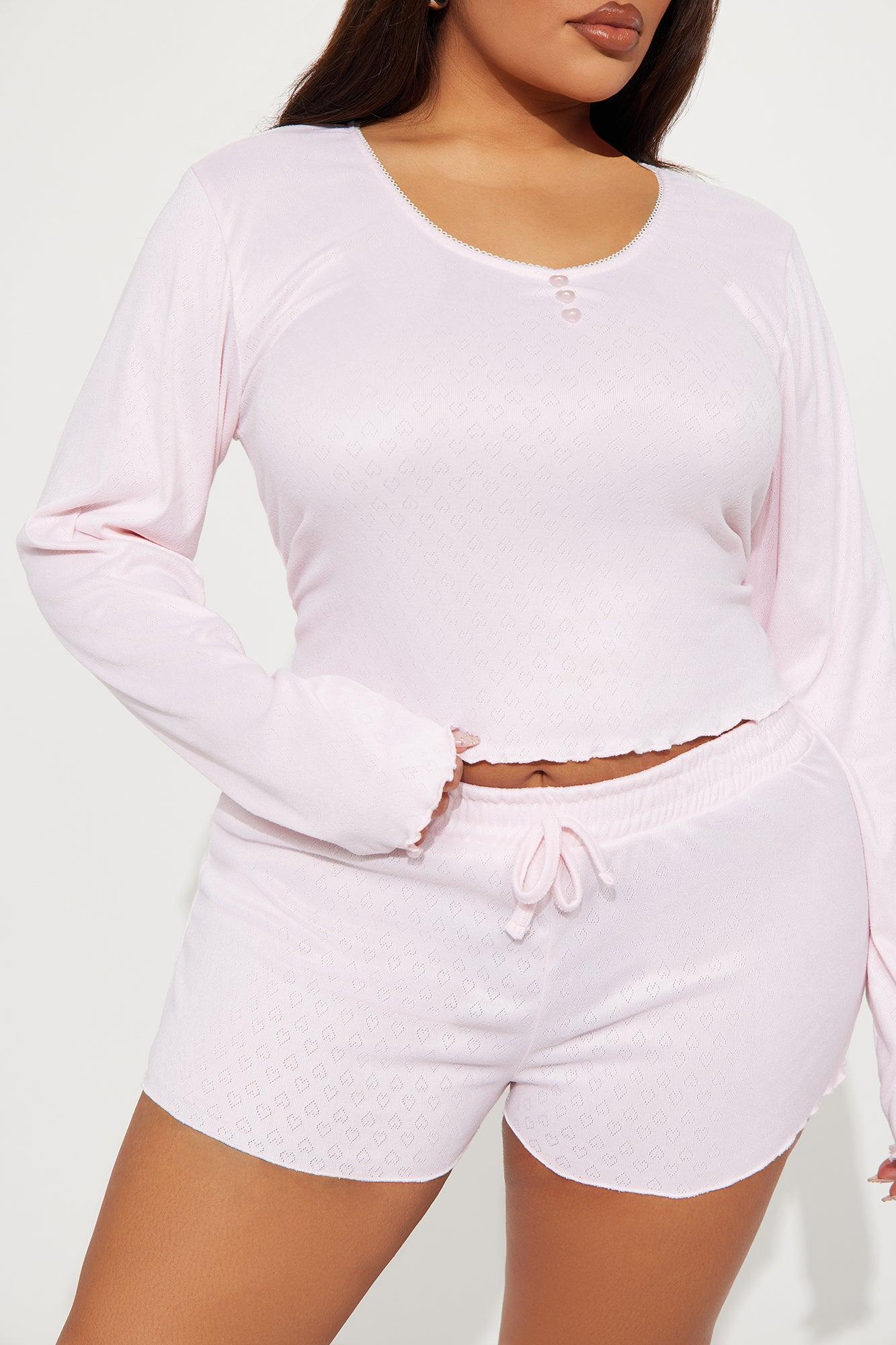 Feelings For You Pointelle PJ Short Set - Pink Product Image