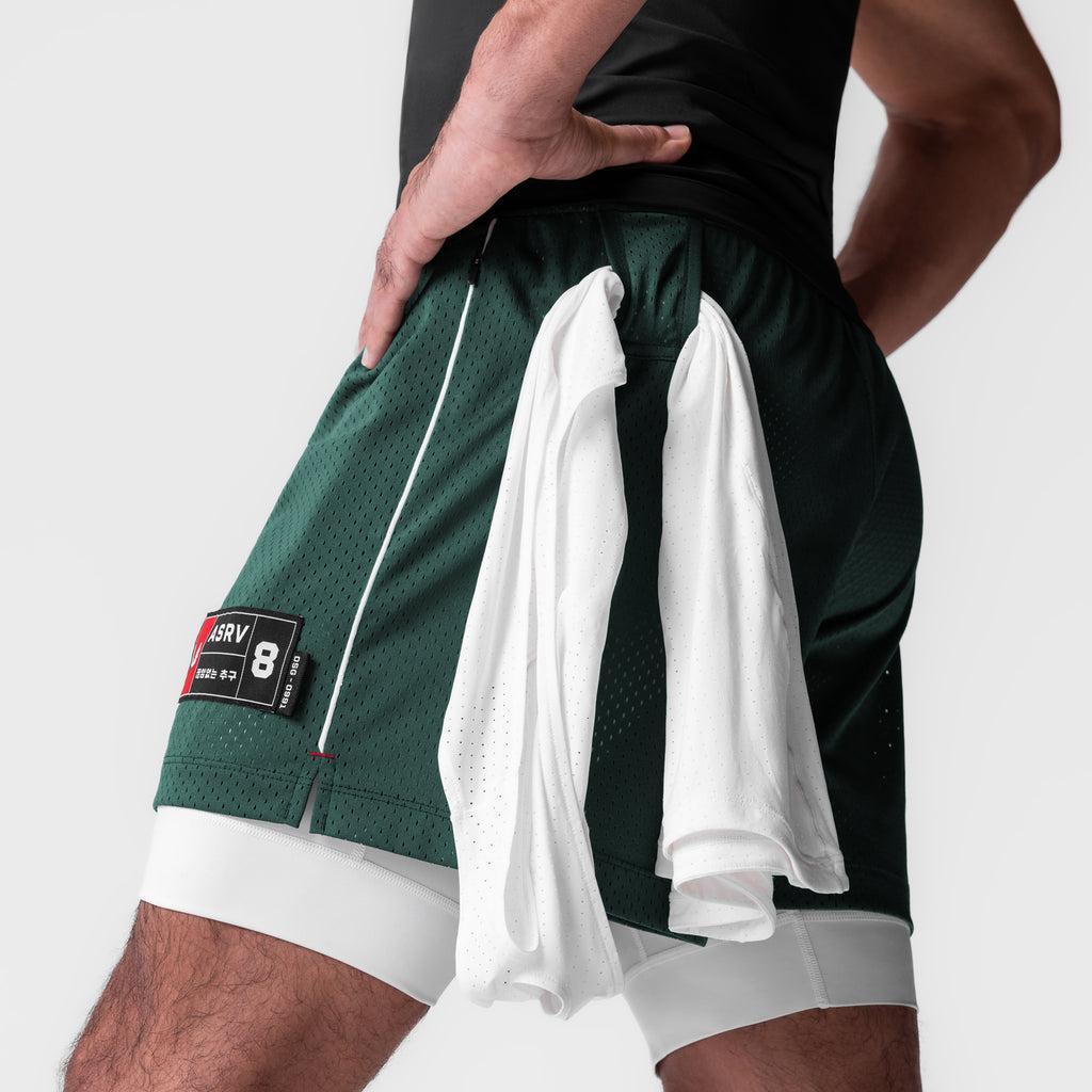 0991. Ion-Mesh 5" Liner Short - Forest Green Male Product Image