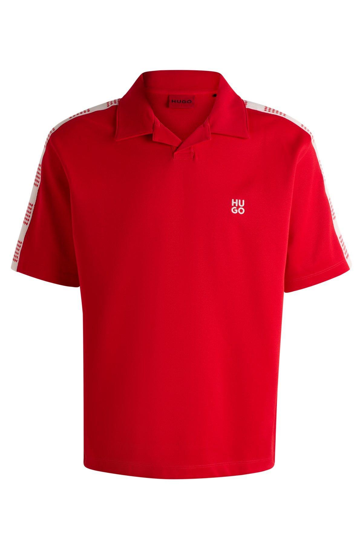 Polo shirt with checked tape Product Image