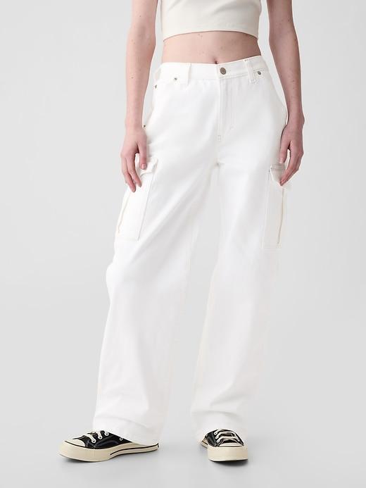 Mid Rise Double Cargo '90s Loose Jeans Product Image