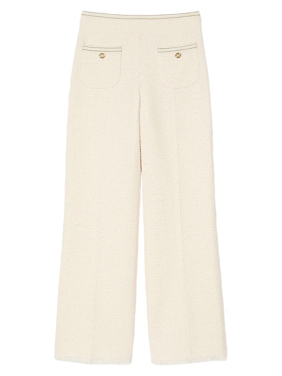 Womens Decorative Tweed Trousers Product Image