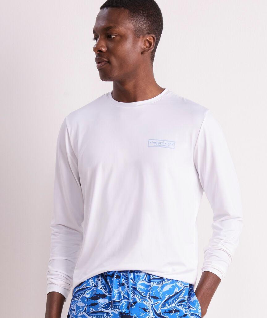 Fishing Lures Logo Box Long-Sleeve Harbor Performance Tee Product Image