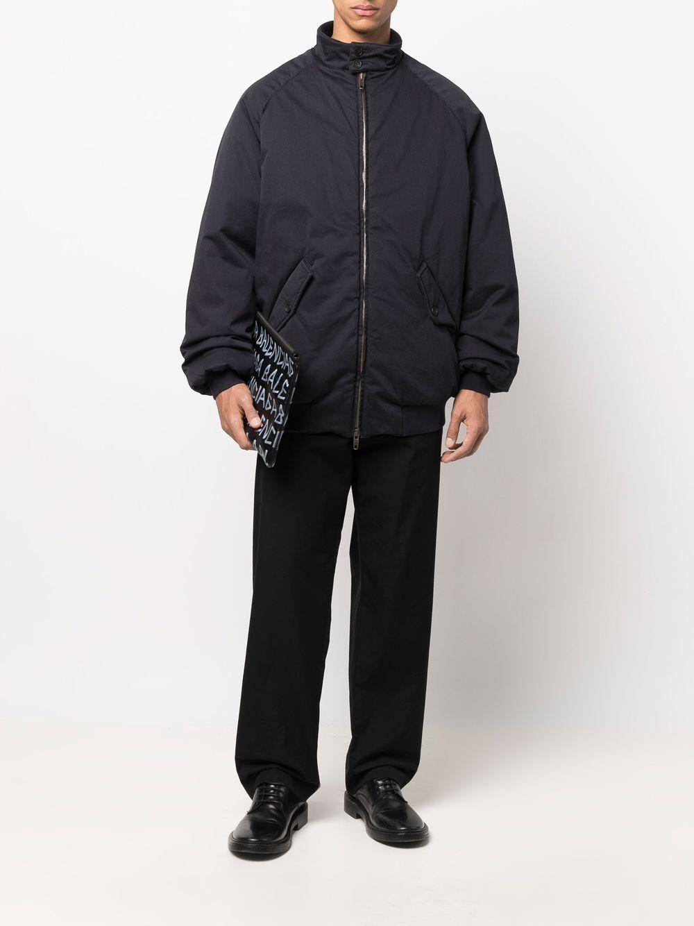 BALENCIAGA Harrington Bomber Jacket In Navy Product Image