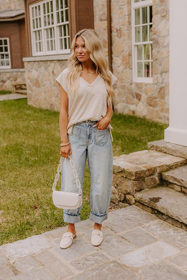 Coastal Cutie Knit Top in Oatmeal Product Image