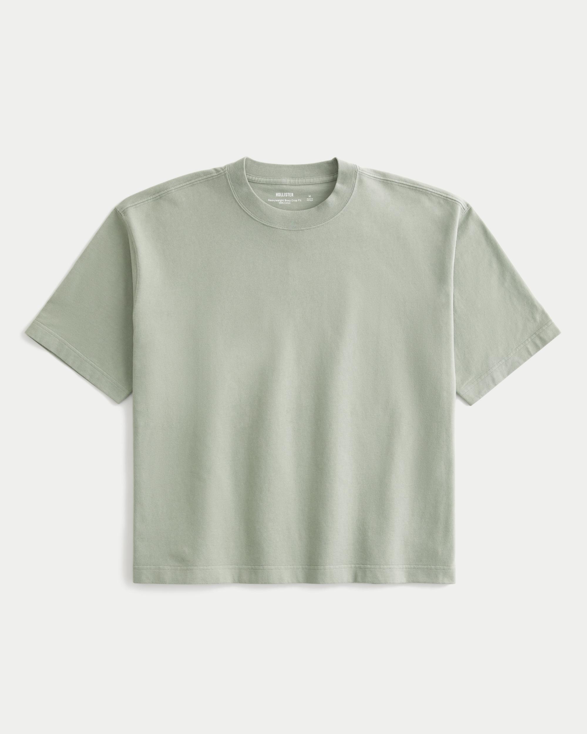 Boxy Heavyweight Crop Crew T-Shirt Product Image