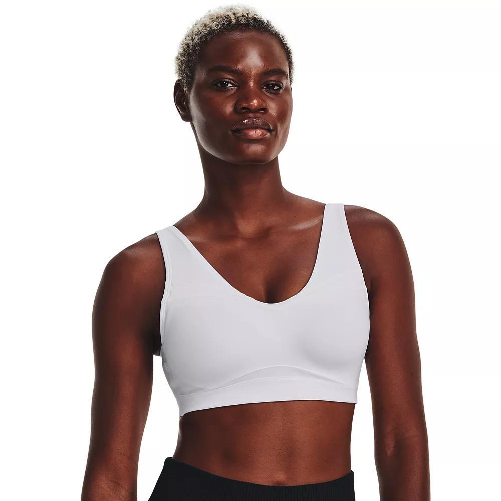 Women's Under Armour SmartForm Evolution Mid Sports Bra, Size: Large, White Product Image