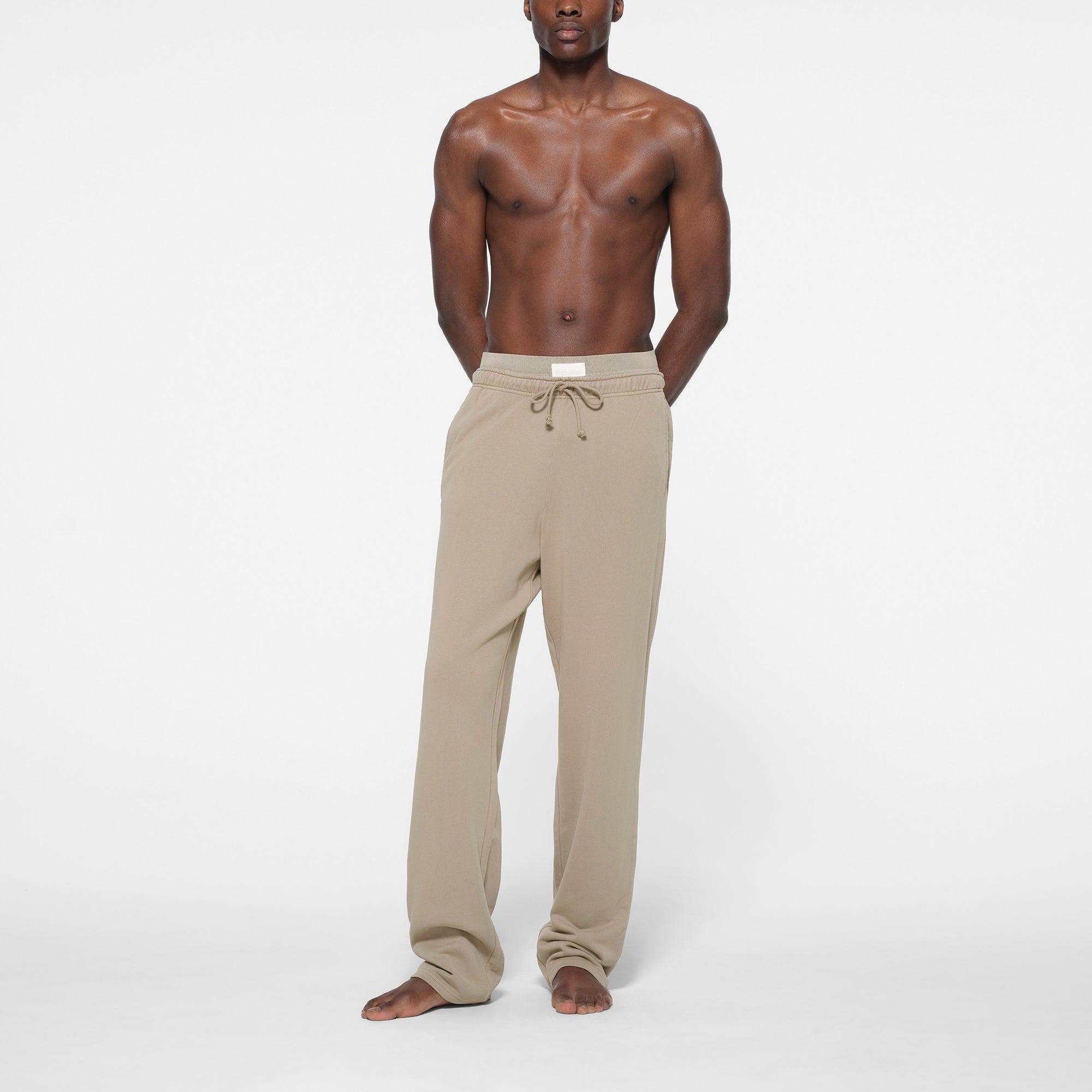 SKIMS Mens Classic Straight Leg Pants | Light NeutralTerry Product Image