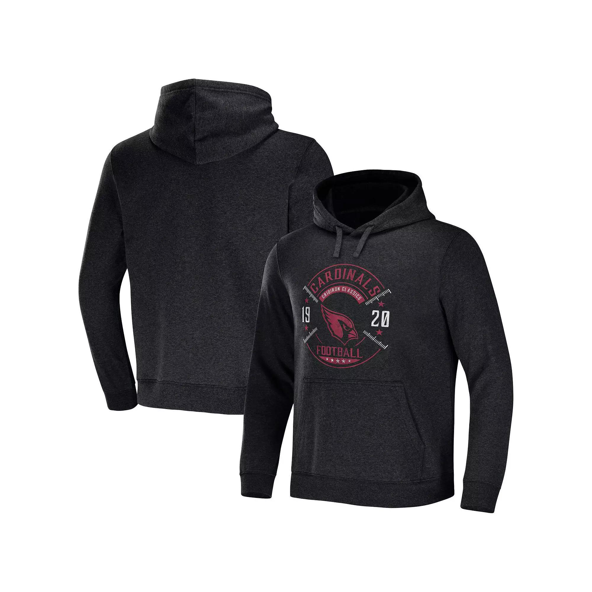 Men's NFL x Darius Rucker Collection by Fanatics Heather Charcoal Atlanta Falcons Radar Pullover Hoodie,  Product Image