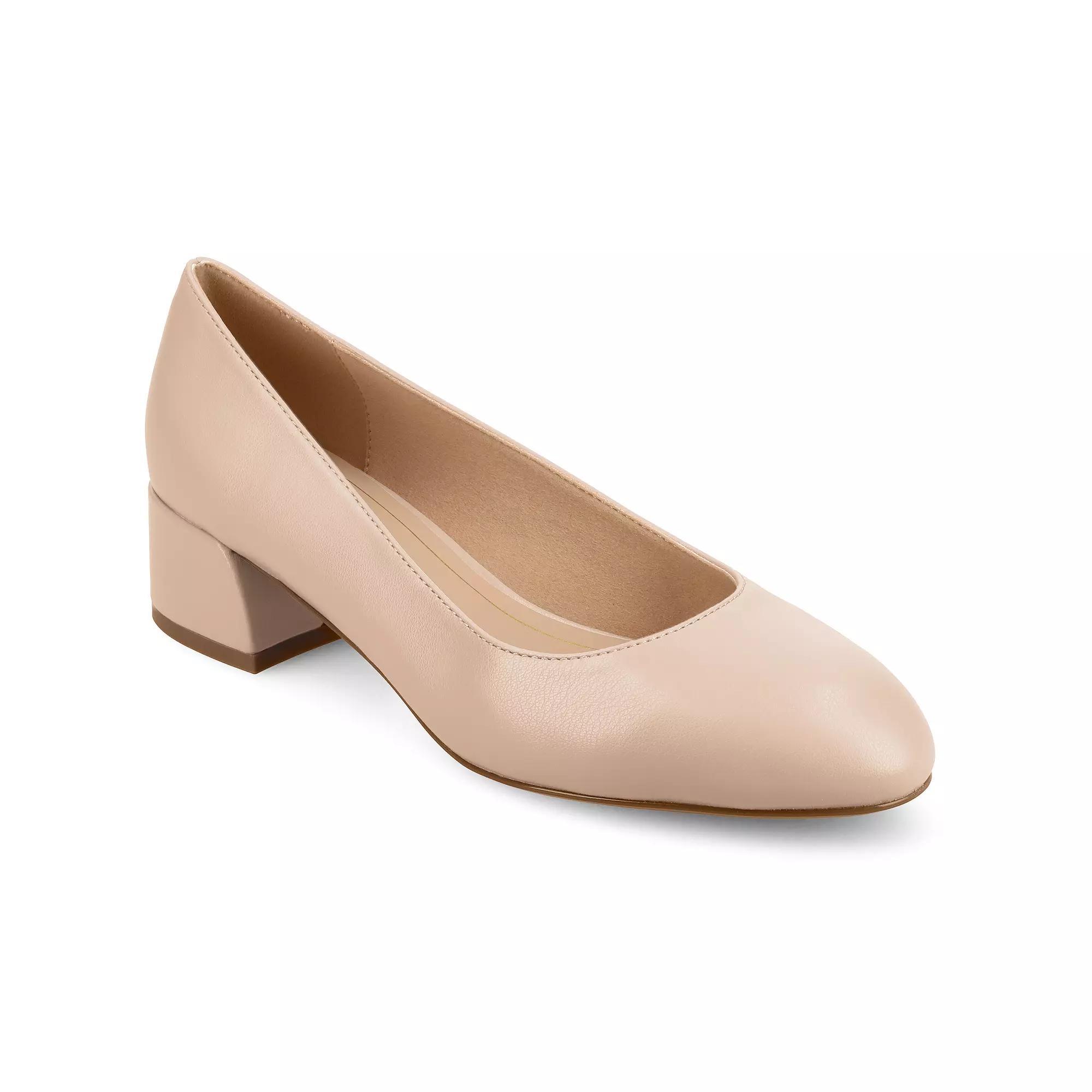 Journee Medium and Wide Width Saarii Women's Slip-On Block Heel Pumps,  Product Image