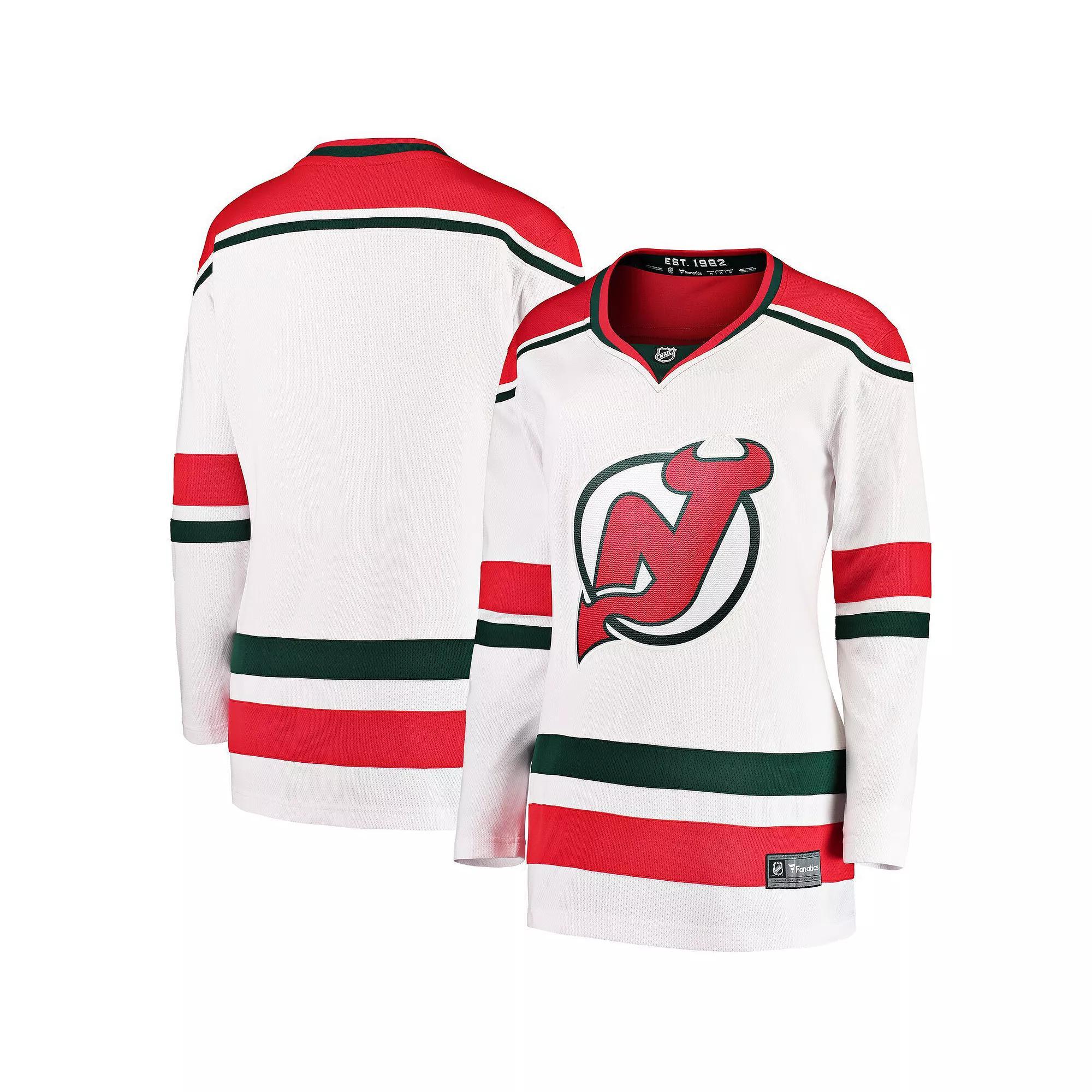 Womens Fanatics Branded White New Jersey Devils 2022/23 Heritage Premier Breakaway Jersey Product Image