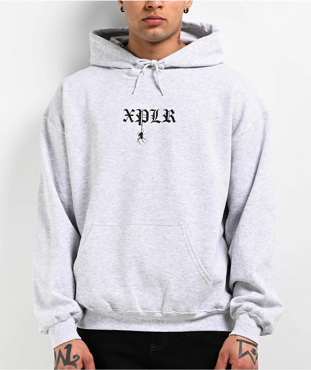 XPLR Spider Grey Hoodie Product Image