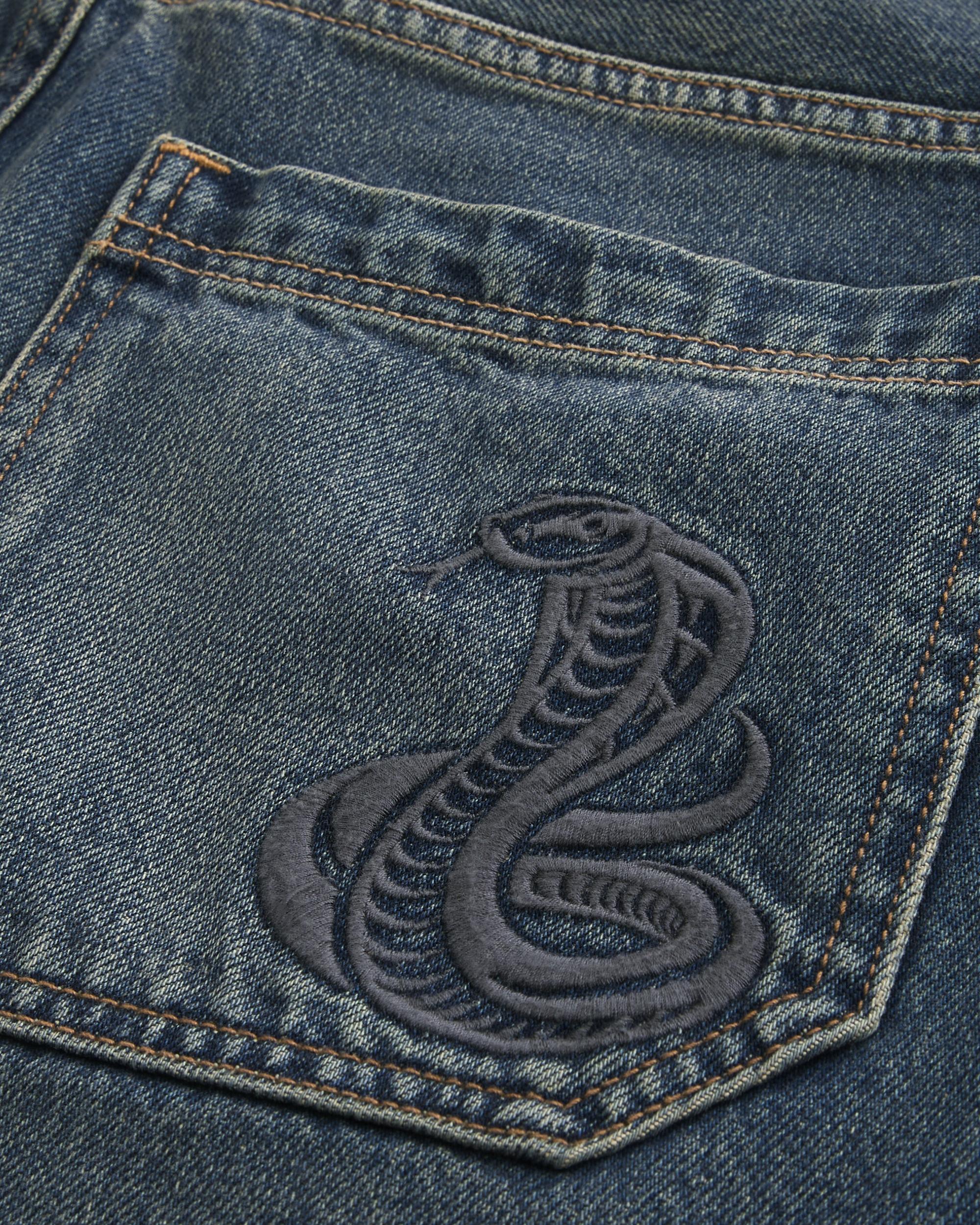 Baggy Denim Cargo Shorts Product Image