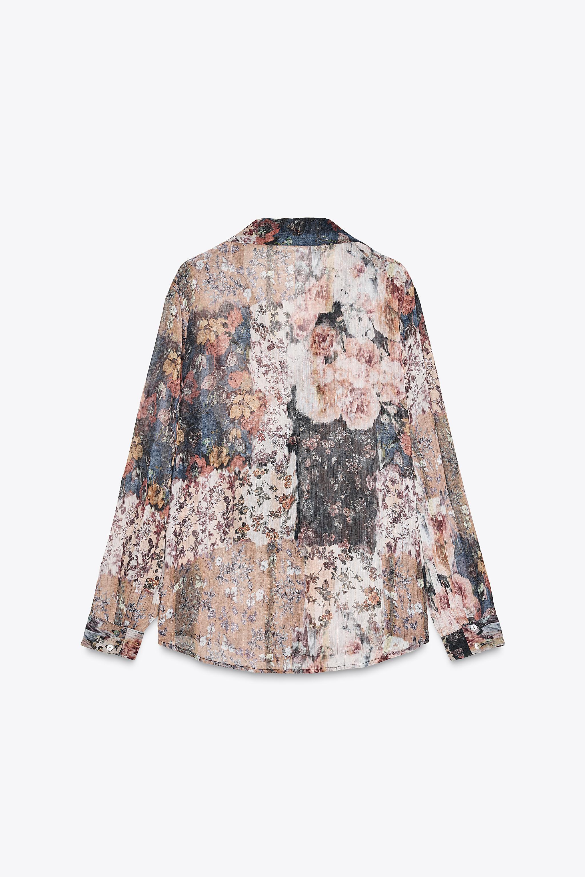 METALLIC THREAD PRINTED BLOUSE Product Image