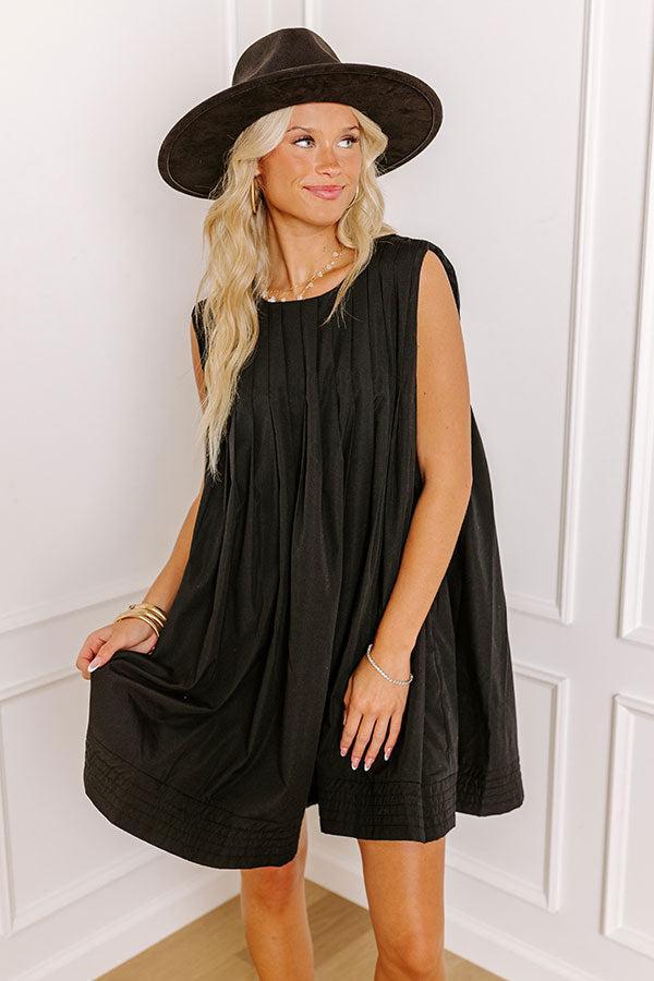 Happy Moment Mini Dress in Black Product Image