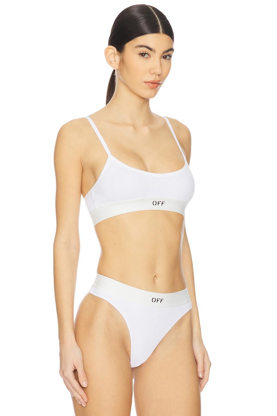 Off Rib Bralette OFF-WHITE Product Image