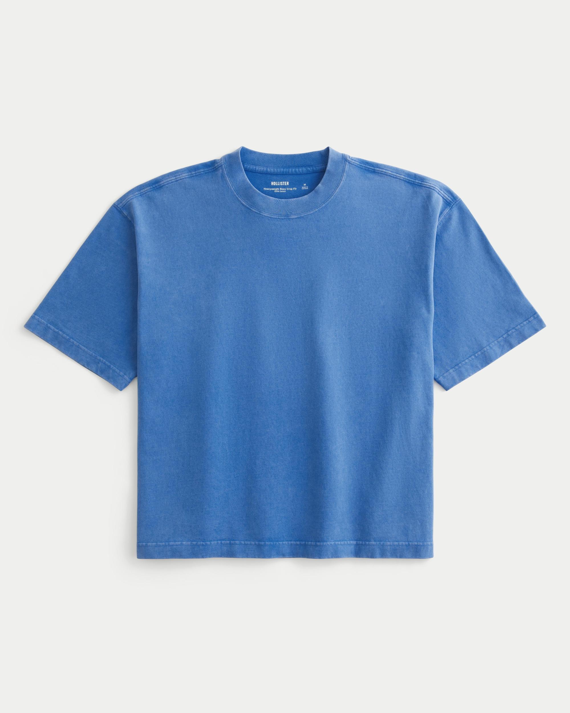 Boxy Heavyweight Crop Crew T-Shirt Product Image