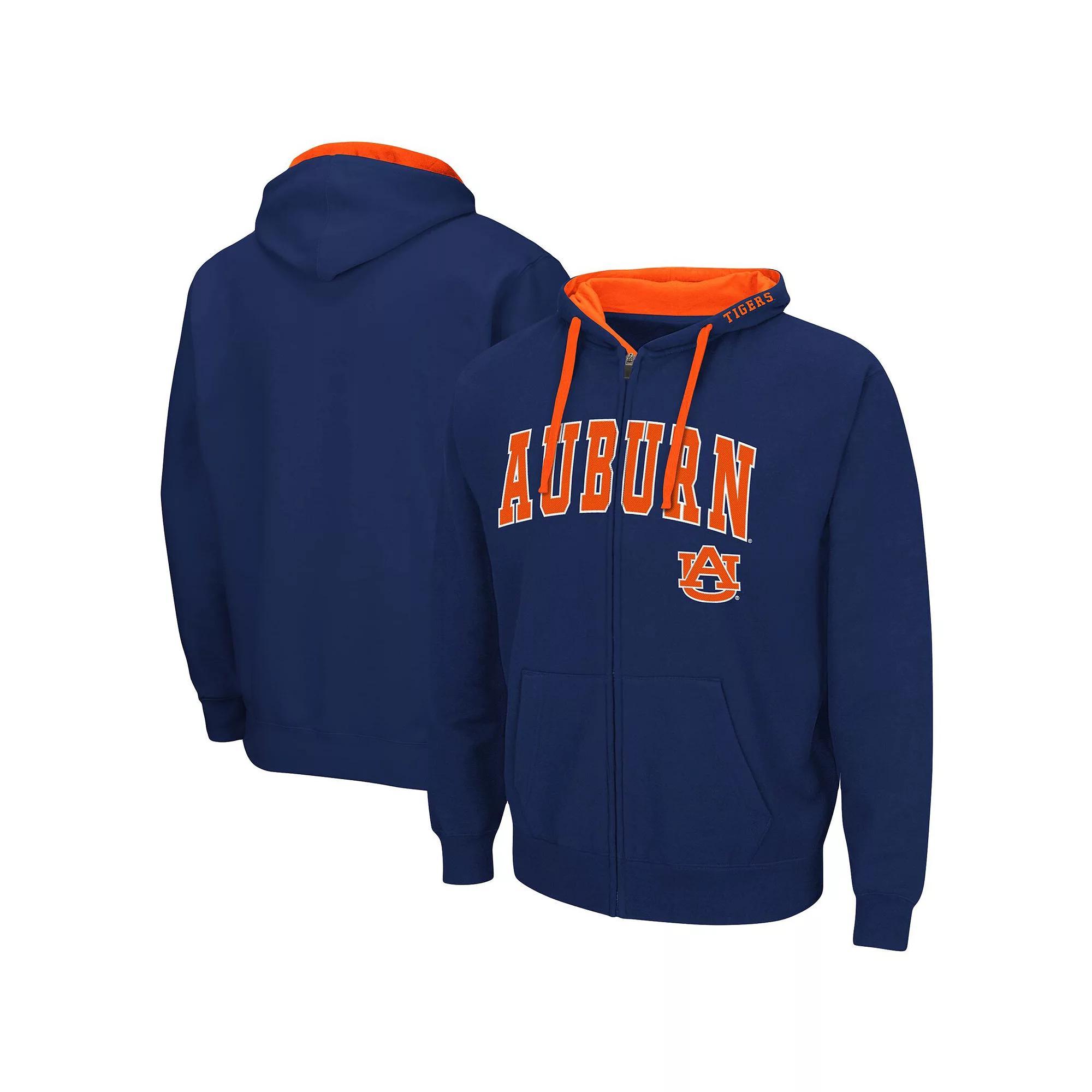 Men's Colosseum Navy Auburn Tigers Big & Tall Full-Zip Hoodie,  Product Image