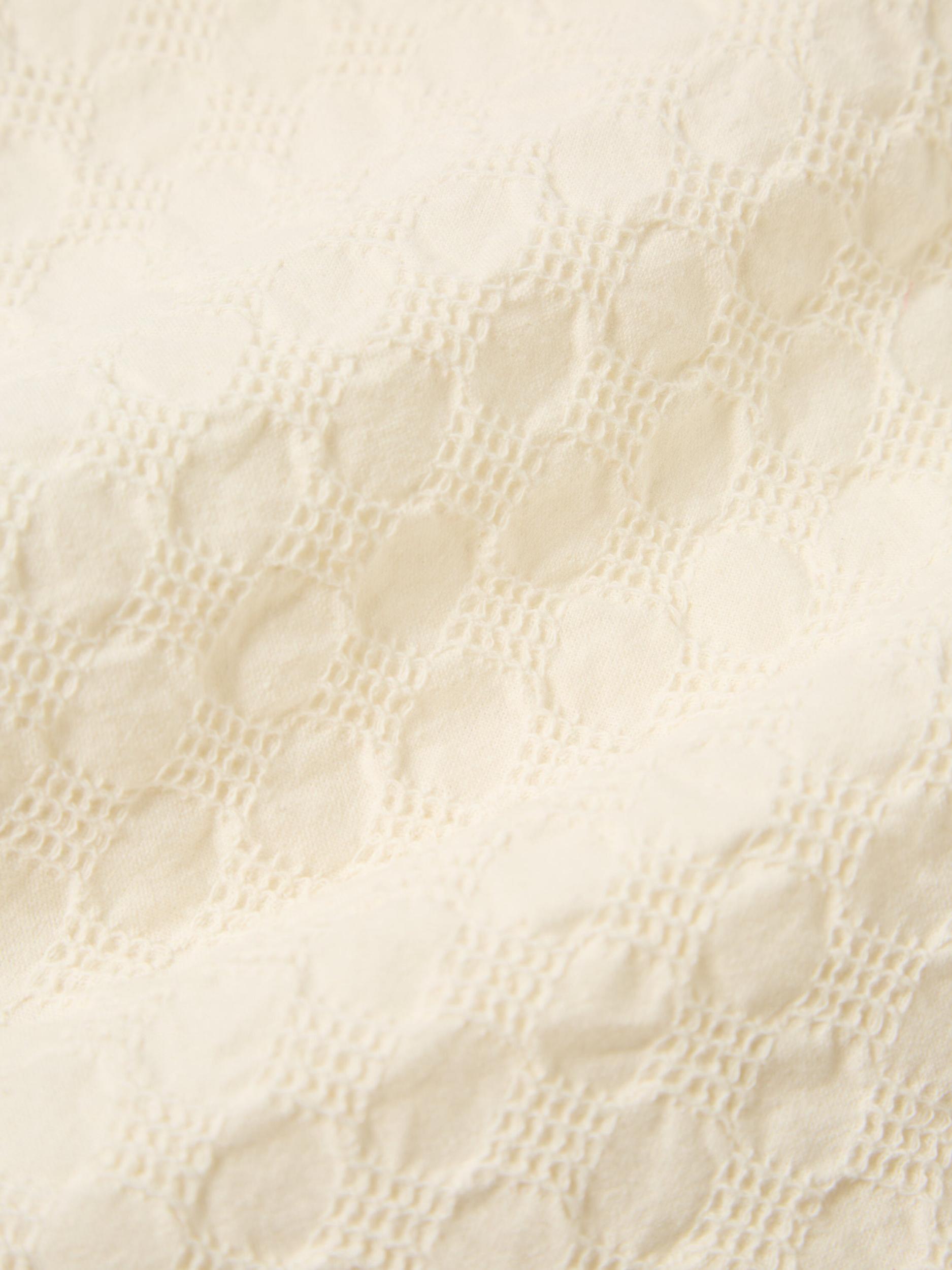 Universal Works Pleated Track Short in Ecru Dot Waffle Product Image