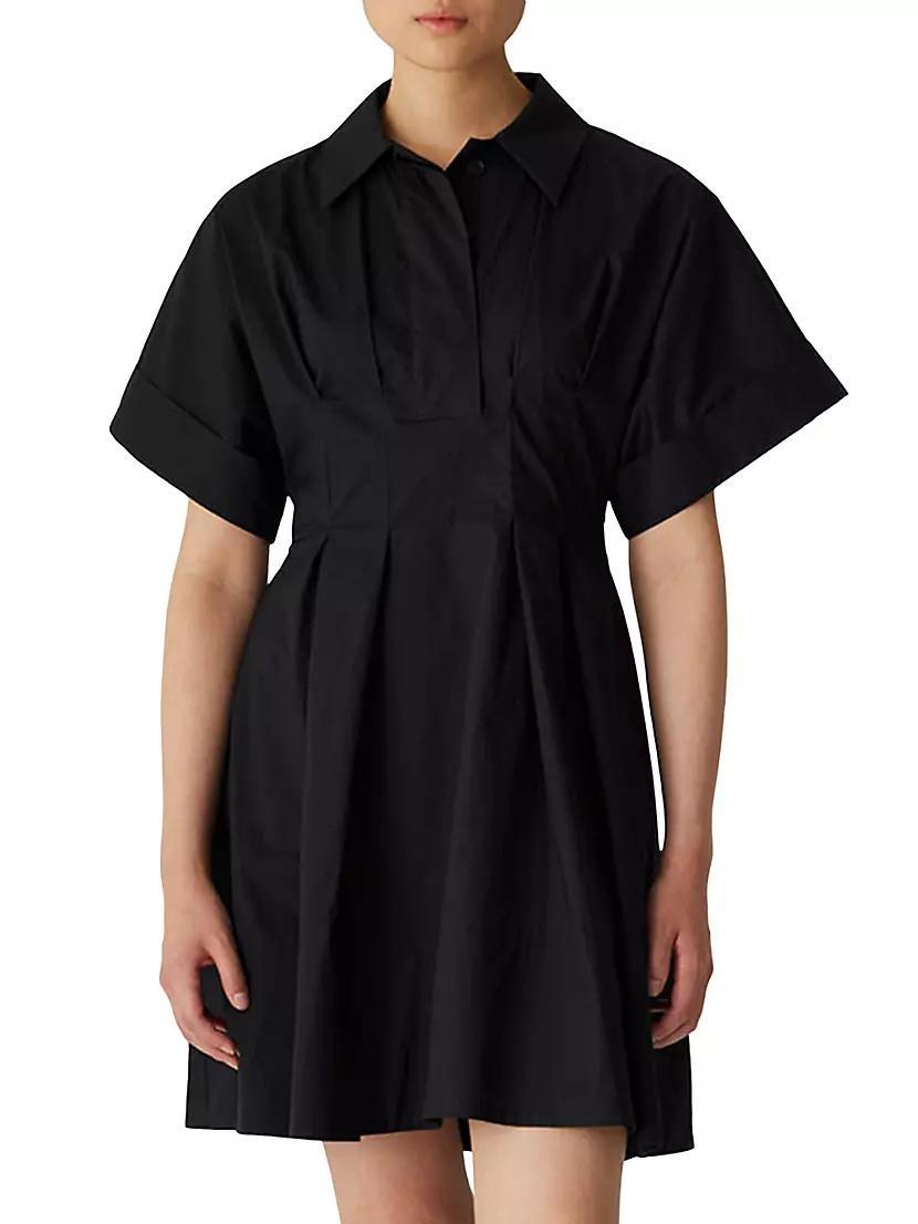 Poplin Waisted Mini-Shirtdress Product Image