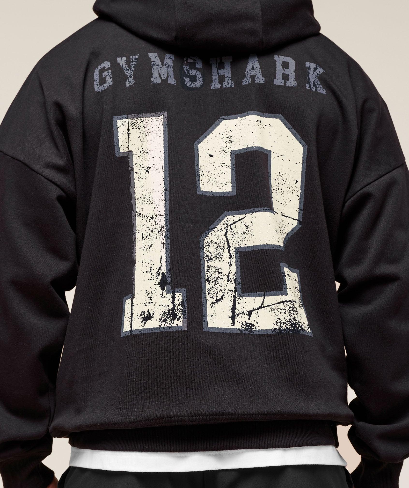 Gymshark Campus Hoodie - Black Male Product Image