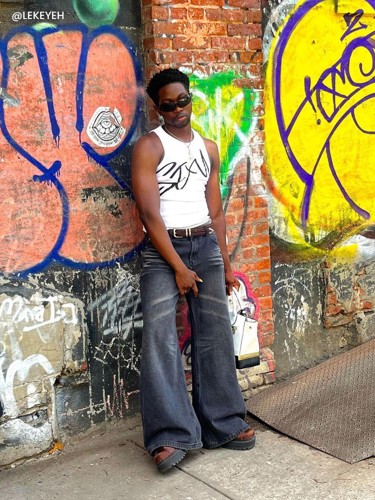 Aelfric Eden Baggy  Folds Jeans Product Image