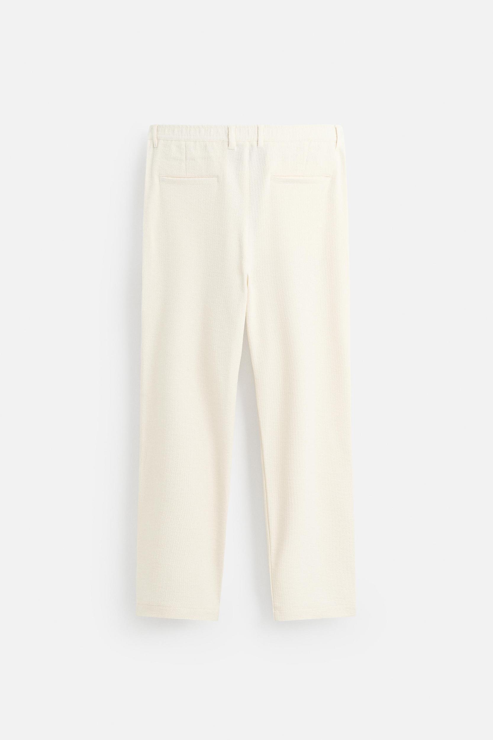 TEXTURED CHINO PANTS Product Image