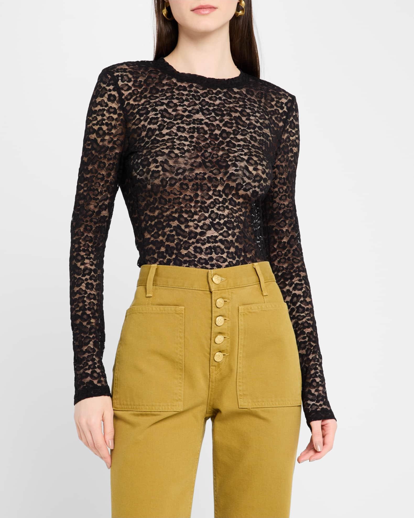  Anise Leopard Long-Sleeve Top Product Image