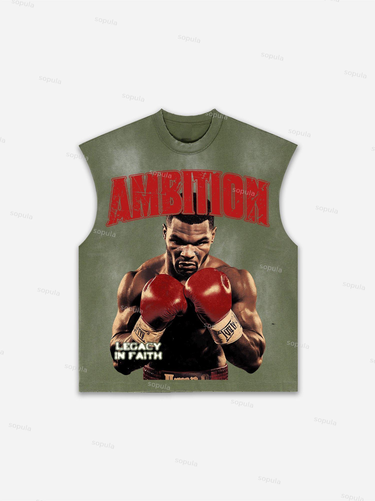 Basketball Dreams Boys Print Distressed Tank Top Product Image