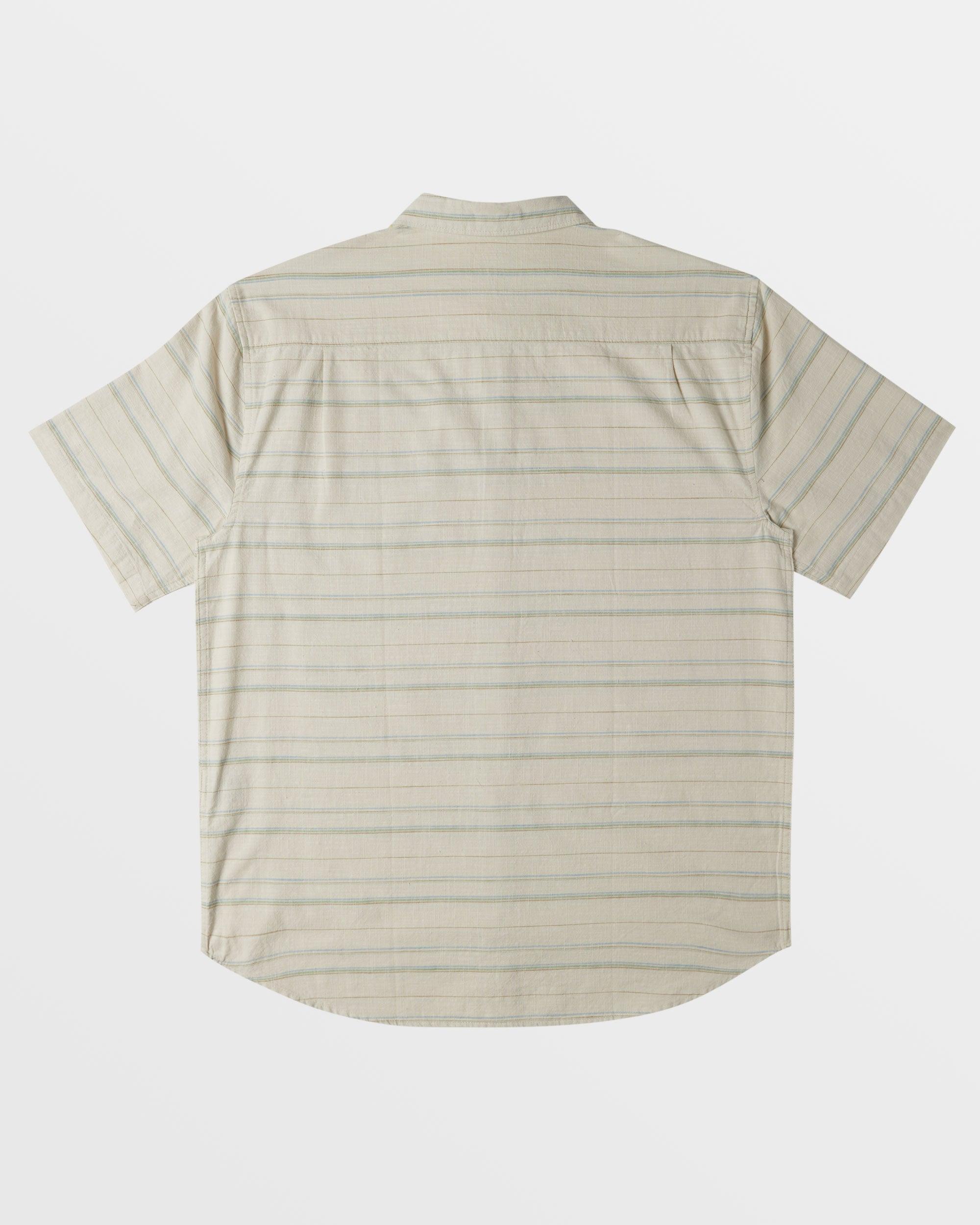 All Day Stripe Short Sleeve Shirt - Sage Male Product Image