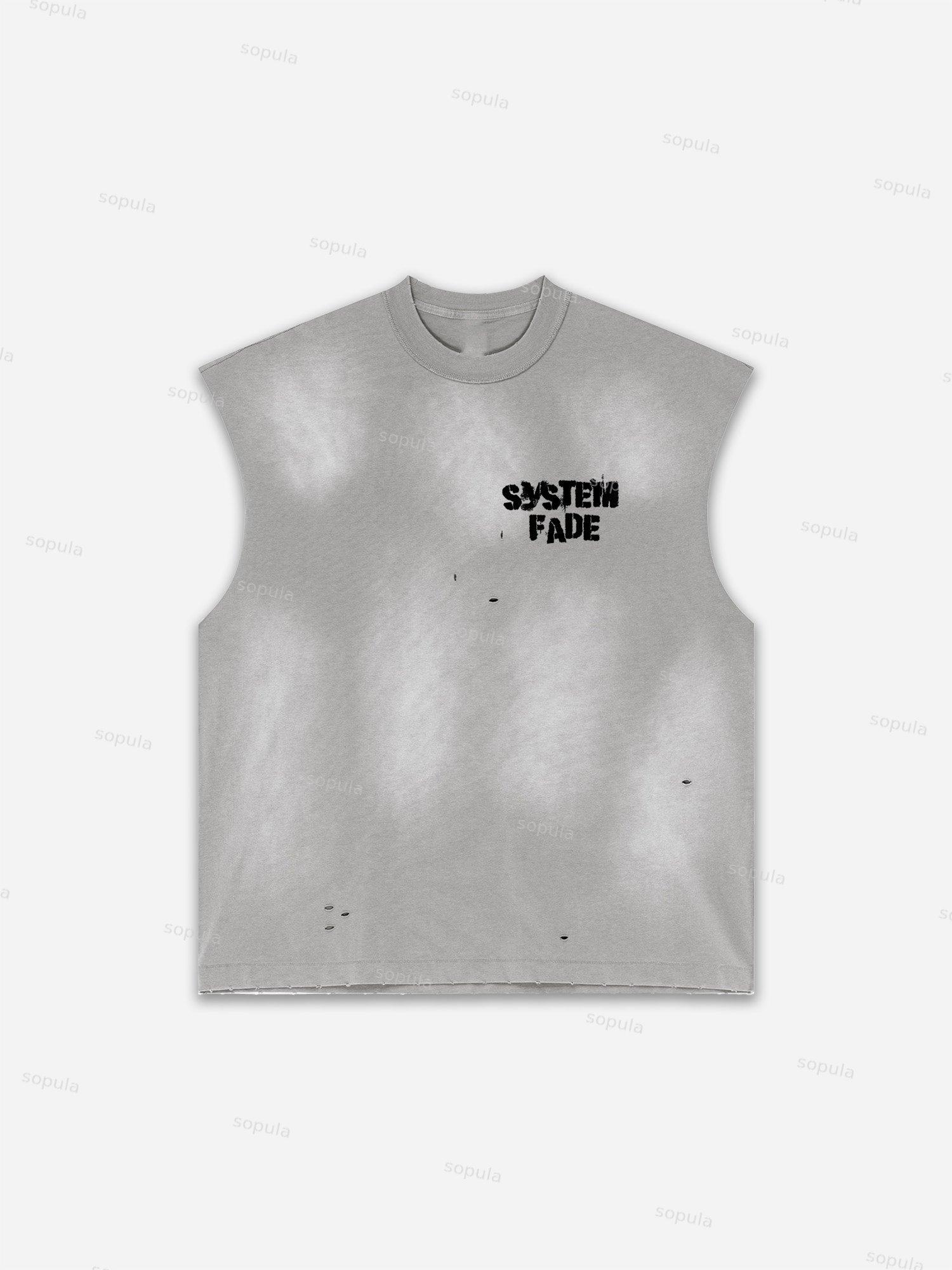 Basketball Dreams Boys Print Distressed Tank Top Product Image
