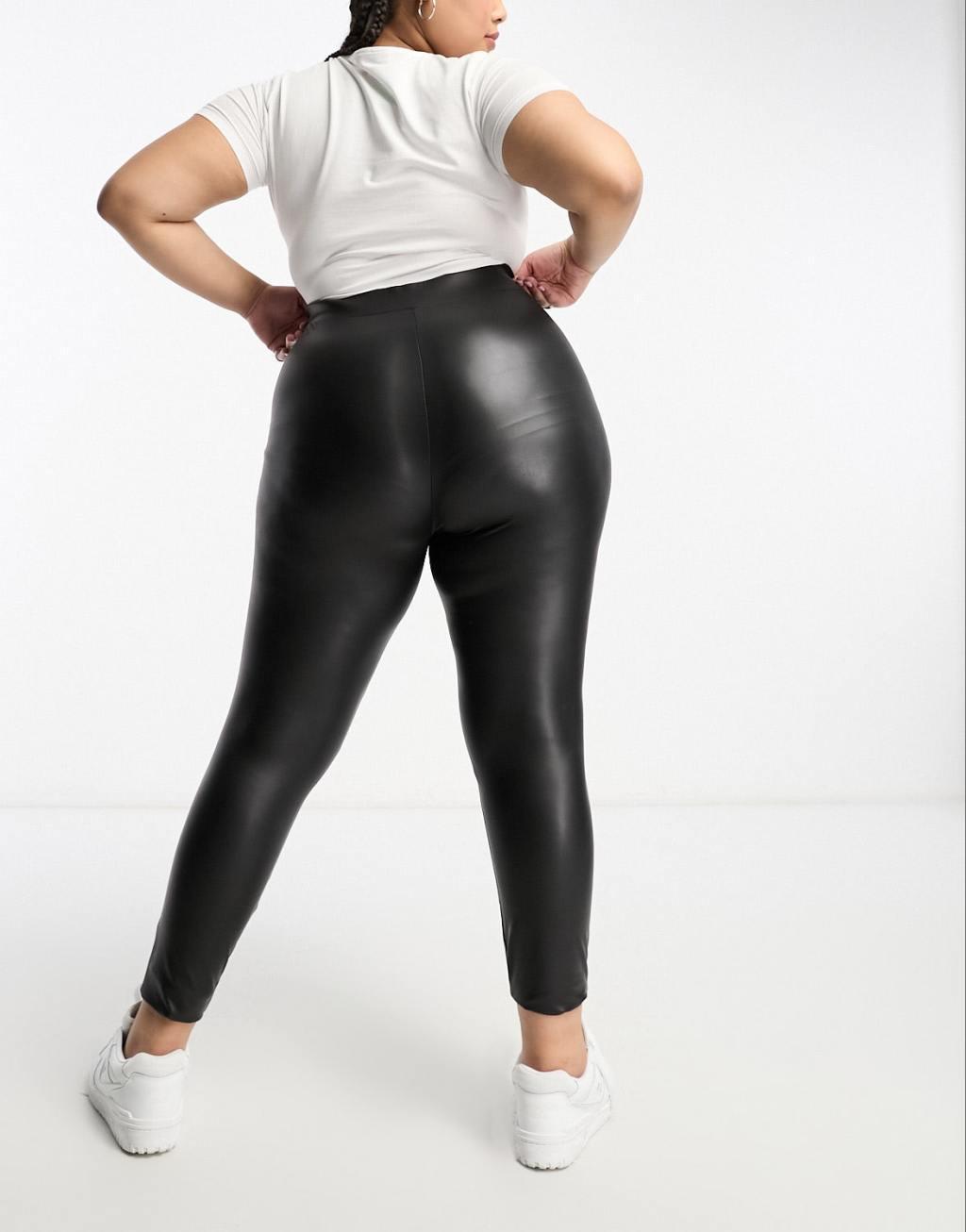 Only Curve coated legging in black  Product Image