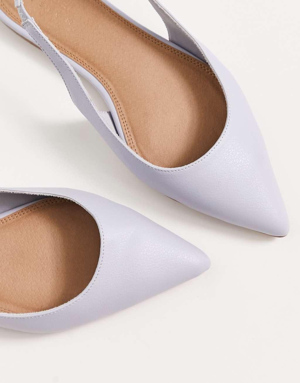 ASOS DESIGN Wide Fit Lala slingback ballet flats Product Image