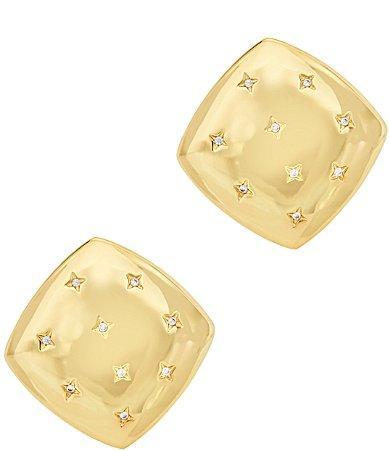 Womens Welcome To The Jungle Star Gazer 18K-Gold-Plated & Cubic Zirconia Earrings Product Image