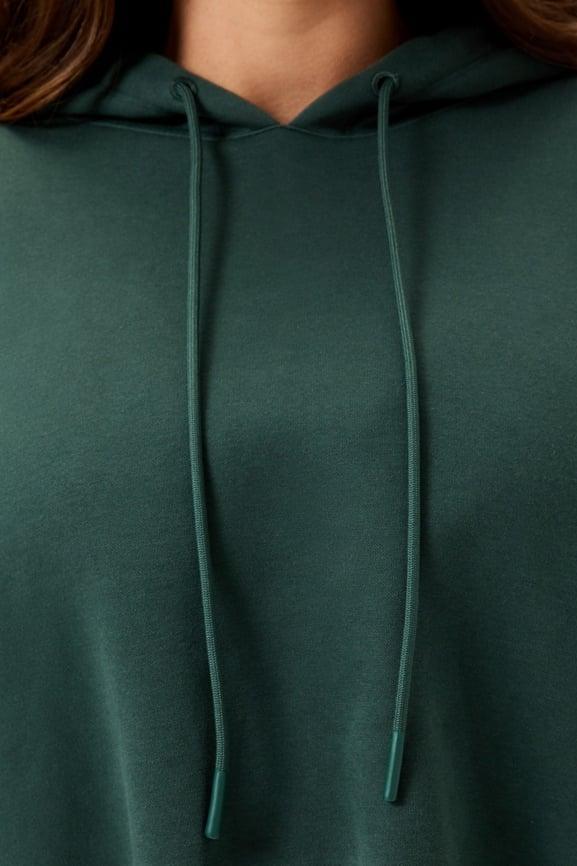 Cozy Fleece Everyday Cropped Hoodie Product Image