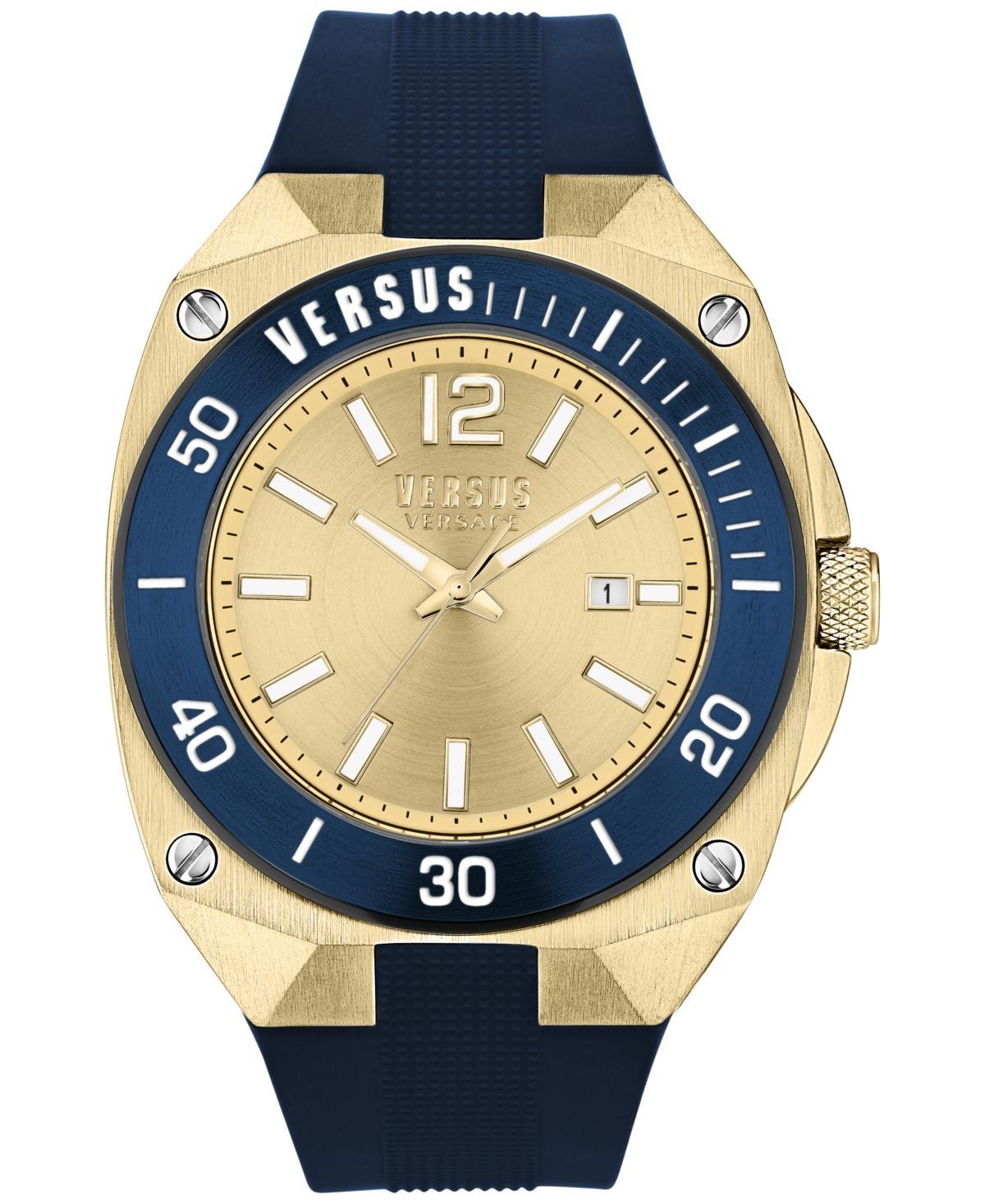 Versace Versus Versace Mens Versus Reaction Analog Blue Silicone Strap Watch Product Image