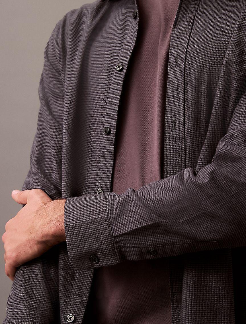 Houndstooth Flannel Classic Button-Down Shirt Product Image