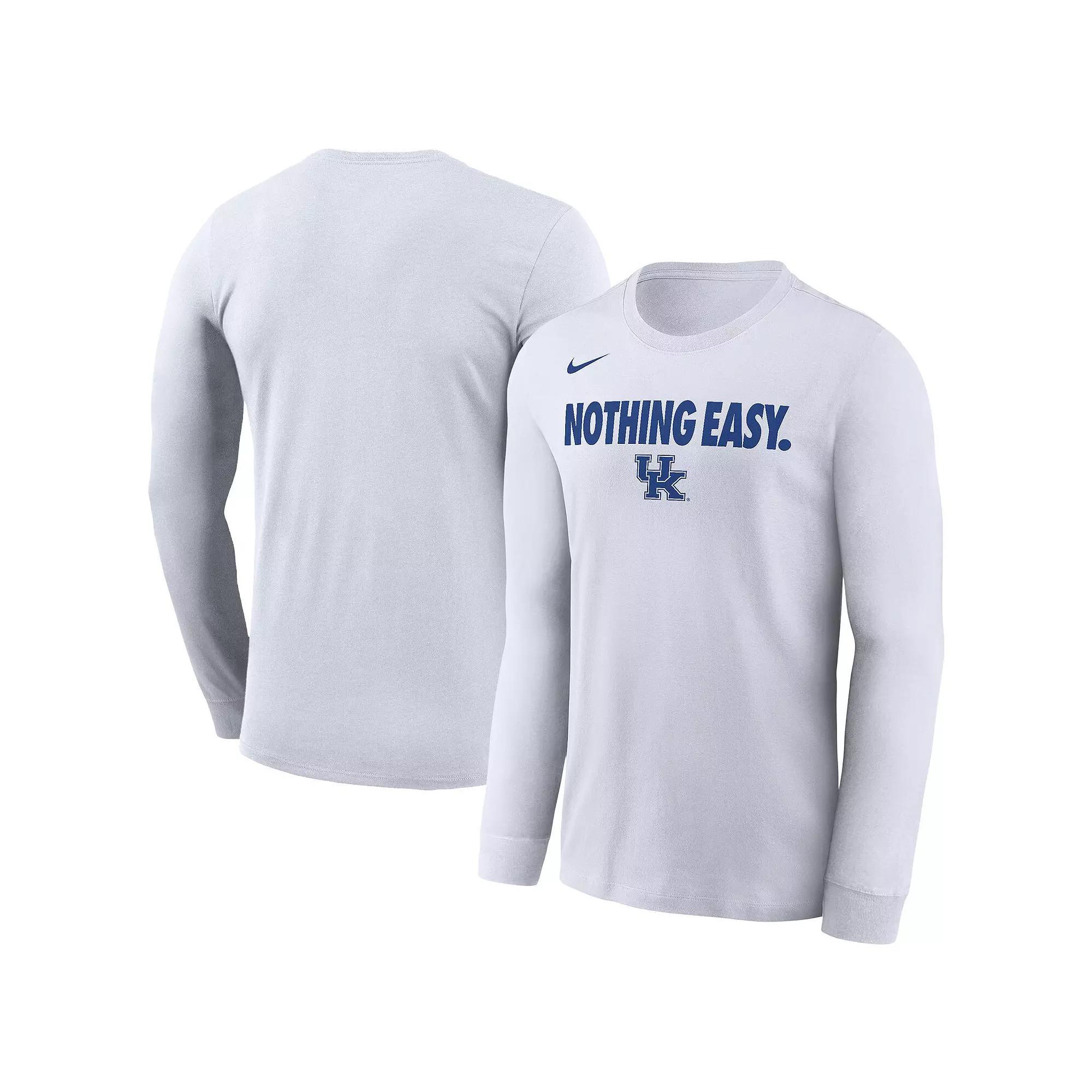 Men's Nike White Butler Bulldogs 2025 On-Court Bench Long Sleeve T-Shirt, Size: 2XL, But White Product Image