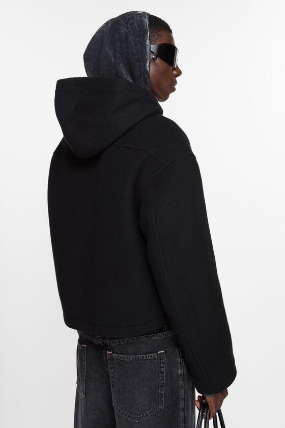 Hooded jacket wool blend Product Image