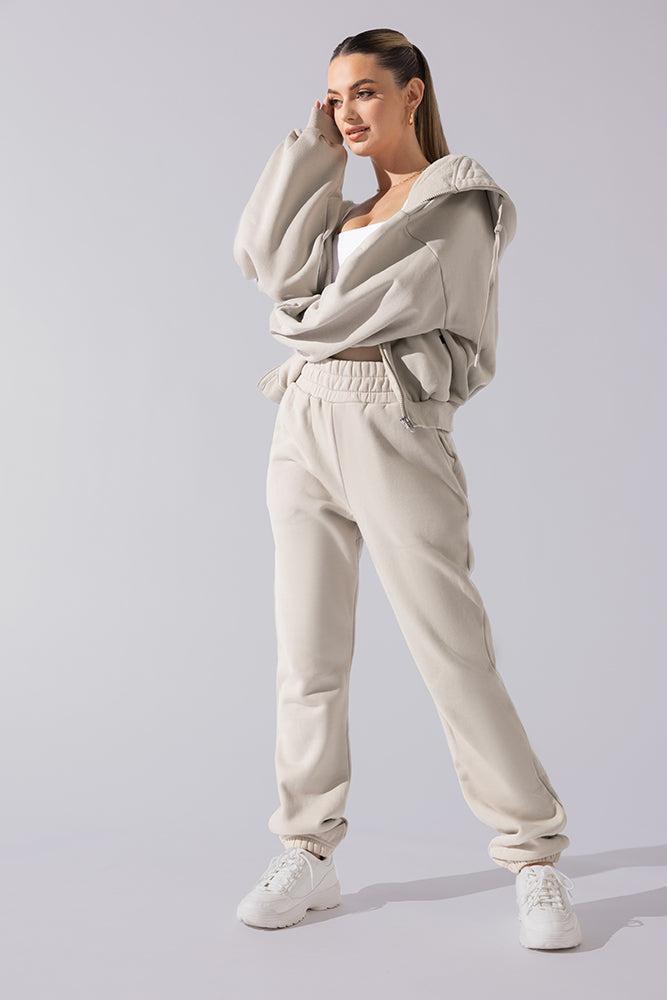 Cloud Rollover Sweatpant - Seashell Product Image