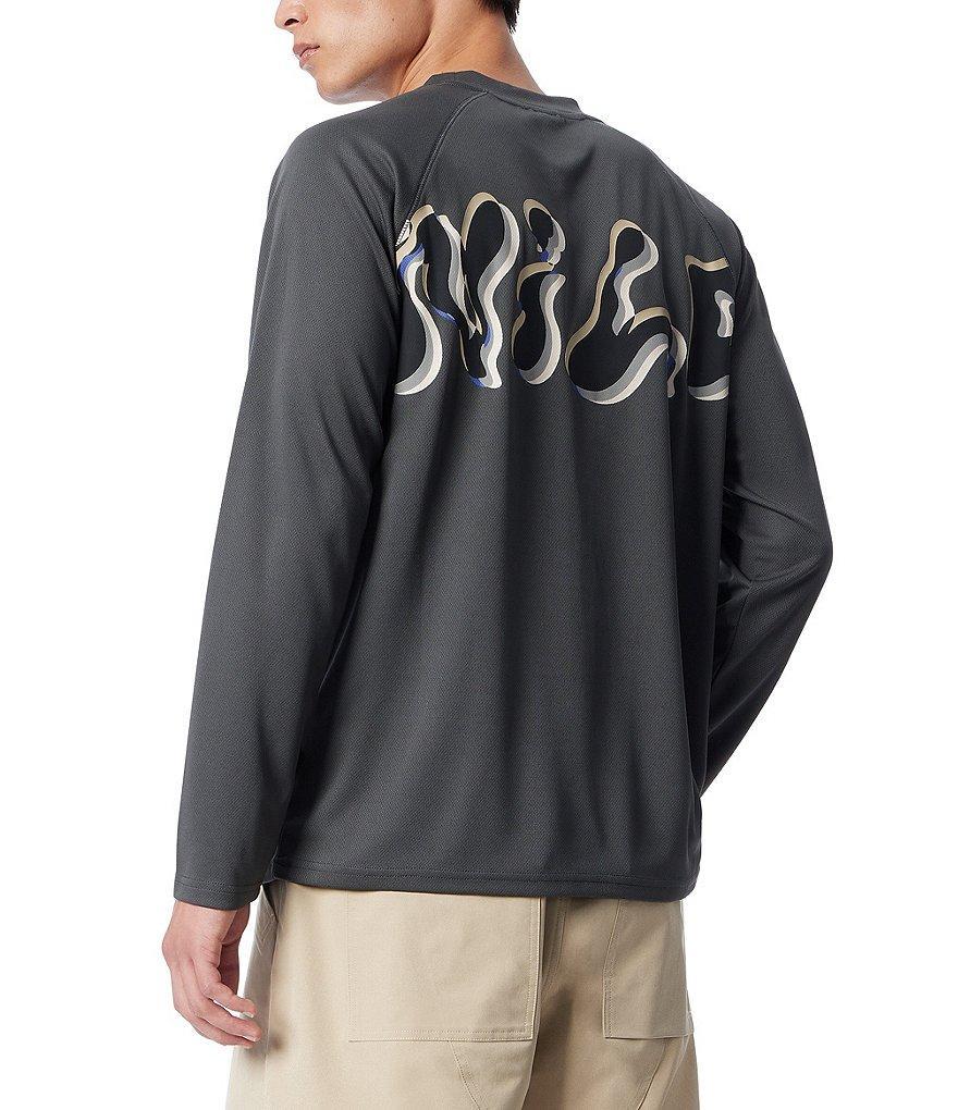 Cross Eyed Moose Raglan Long Sleeve Graphic Performance T-Shirt Product Image