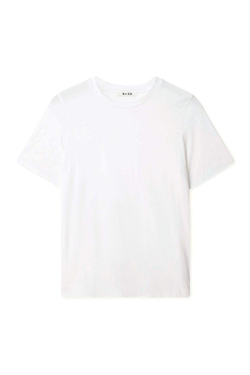 Round Neck Cotton T-Shirt Product Image