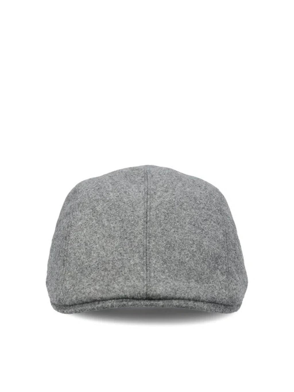 Logo Detailed Cap In Grey Product Image