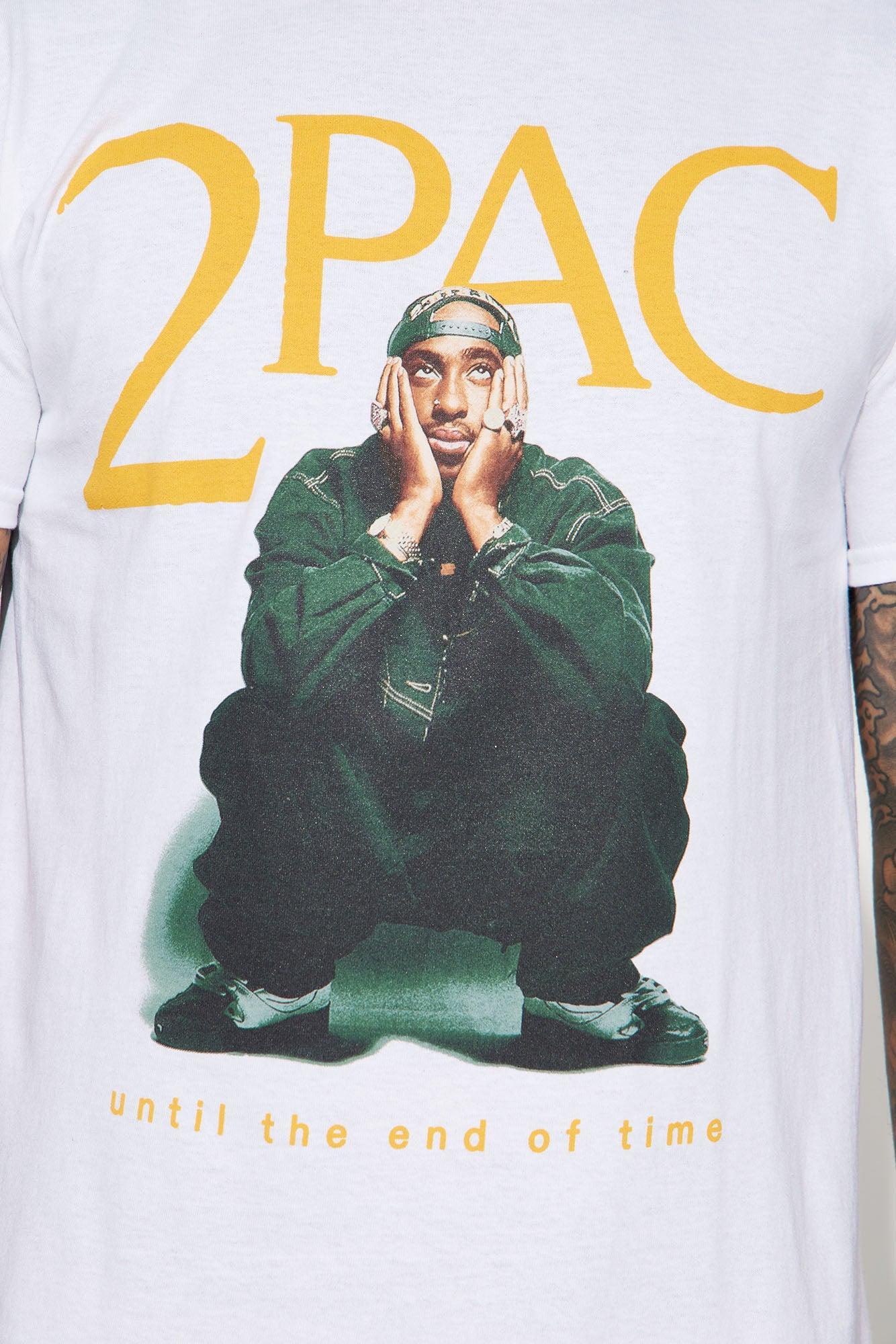 Tupac Until The End Of Time Short Sleeve Tee - White Product Image