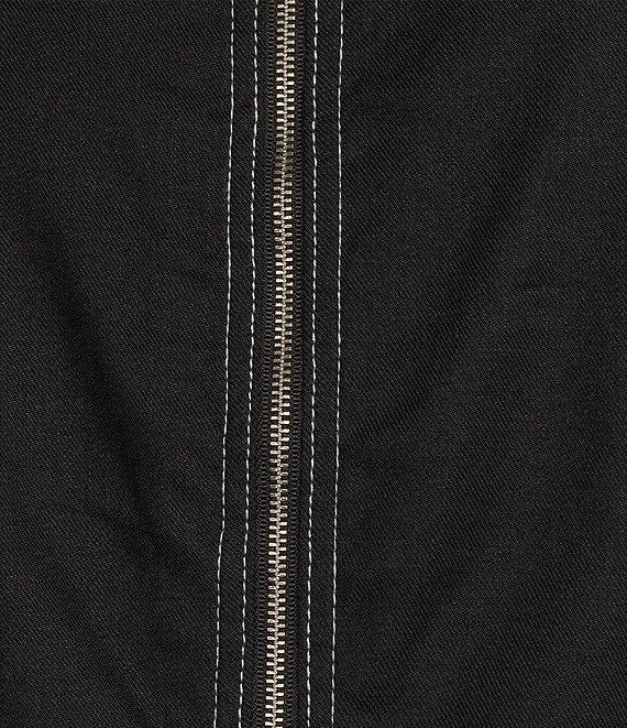 Tommy Bahama Palm-A-Dora Linen Blend Twill Split Neck Sheath Dress Product Image