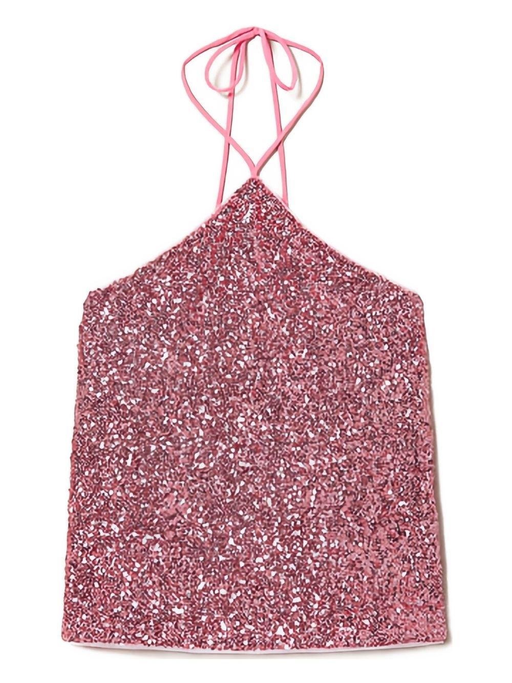 sequined halter top Product Image