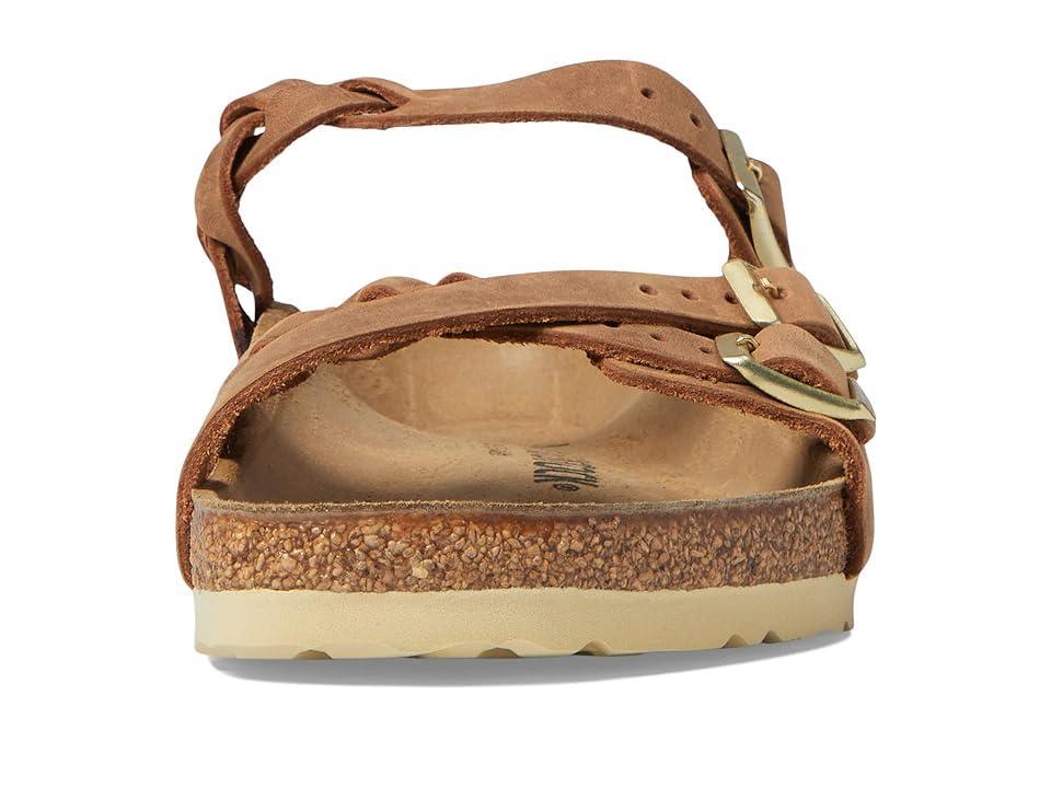 Birkenstock Womens Franca Braid Oiled Leather Strappy Sandals Product Image