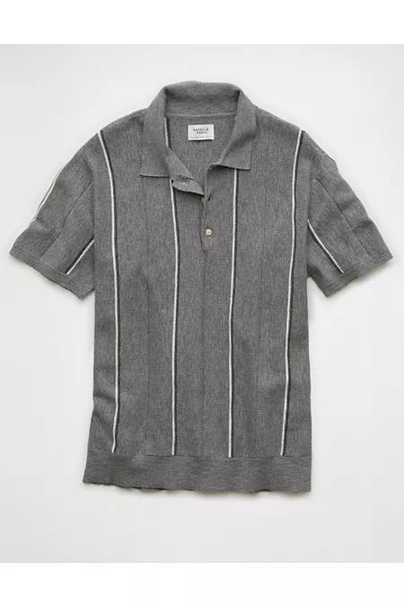 AE Striped Sweater Polo Shirt Mens Product Image