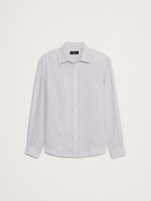 Standard-Fit Linen Shirt Product Image